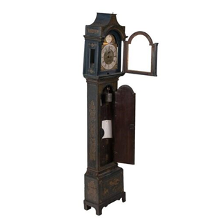 Carved Oak Grandfather Clock