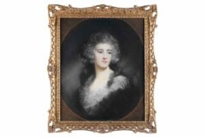 Framed Oil Portrait of a Lady, Gilt Frame
