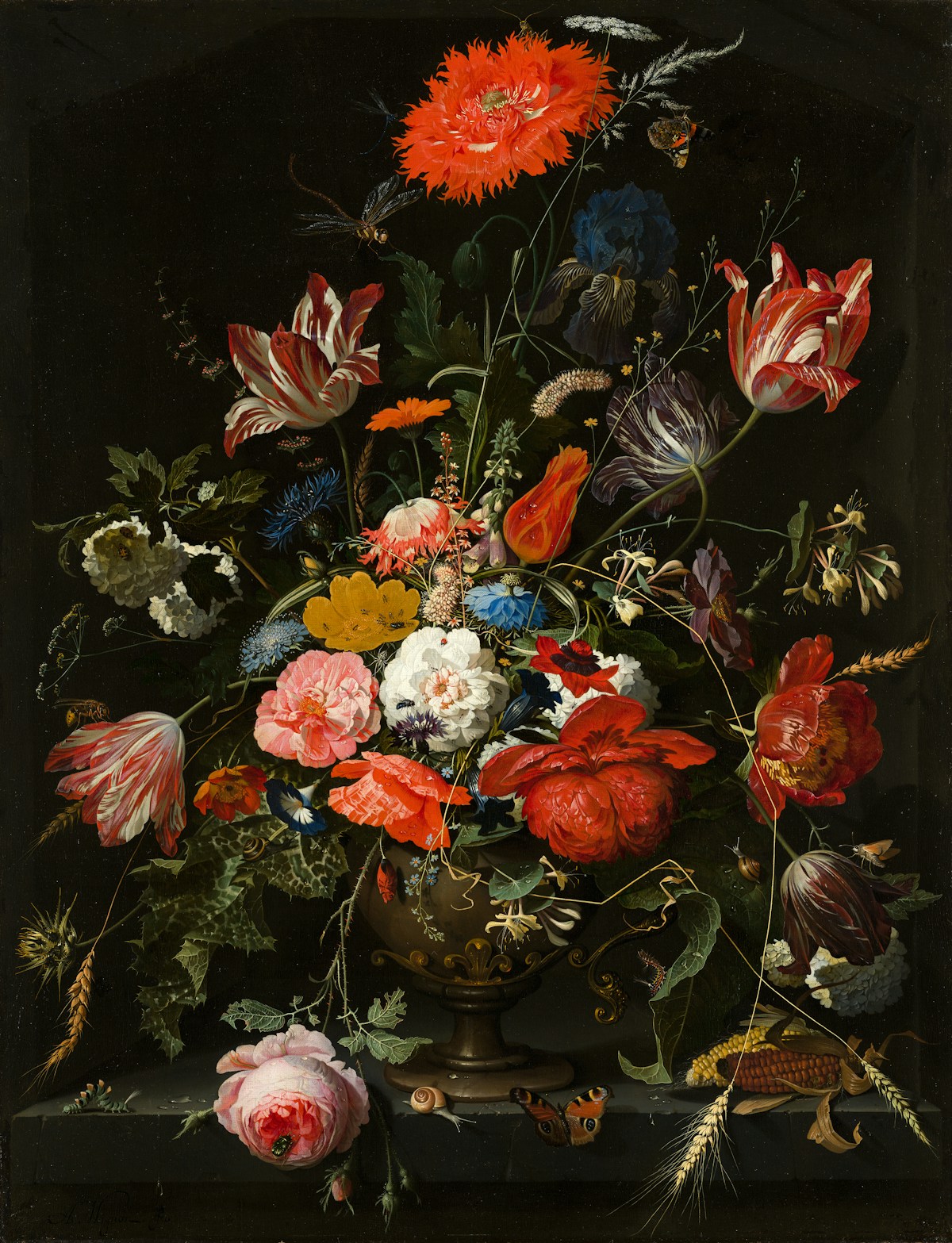 Still Life with Flowers, Reproduction Oil